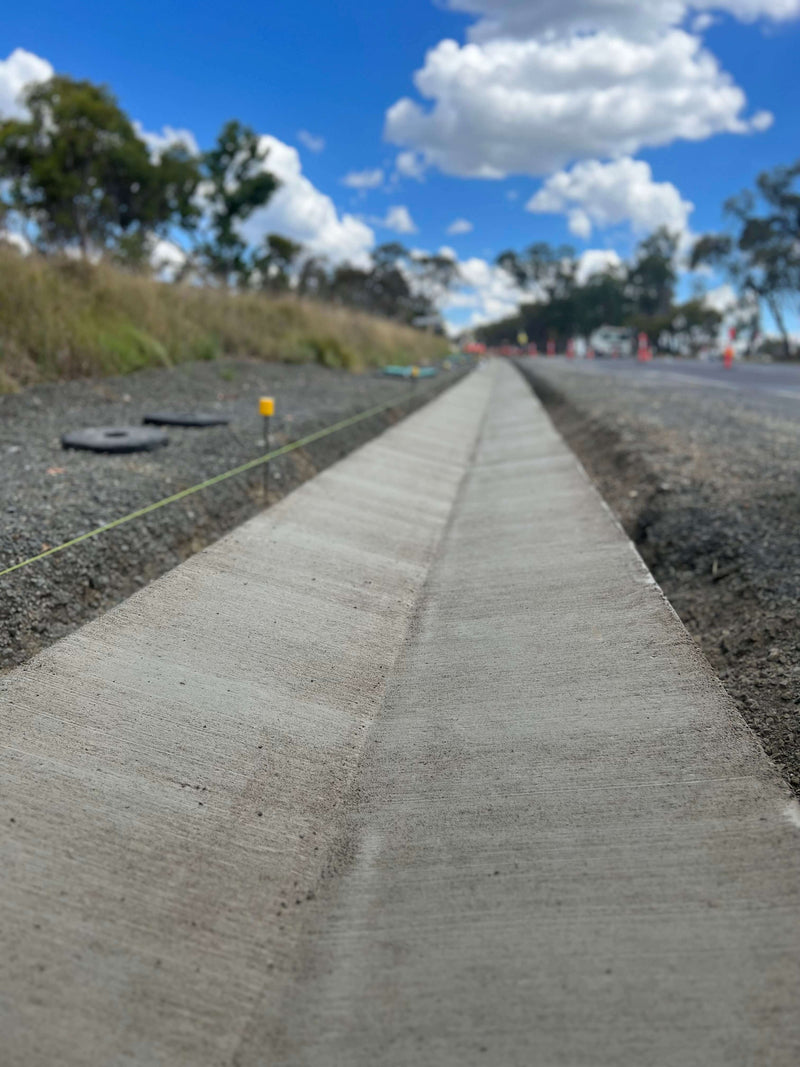 Gunnalong Safety Works Project - Kerb and Gutter (SO Kerb) Extrusion Works